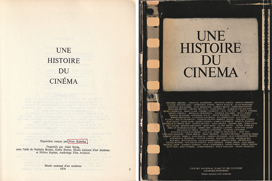 (4) & (5) Une Histoire du cinéma: Exposition (Peter Kubelka, 1976) (4) & (5) Une Histoire du cinéma: Exposition (Peter Kubelka, 1976)