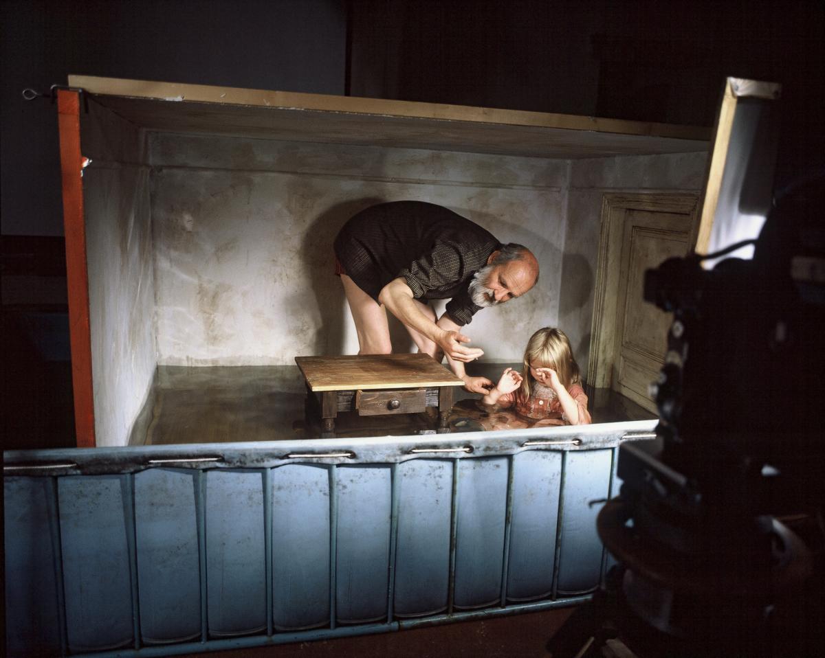 Jan Švankmajer and Kristýna Kohoutová (Alice) Jan Švankmajer and Kristýna Kohoutová (Alice)