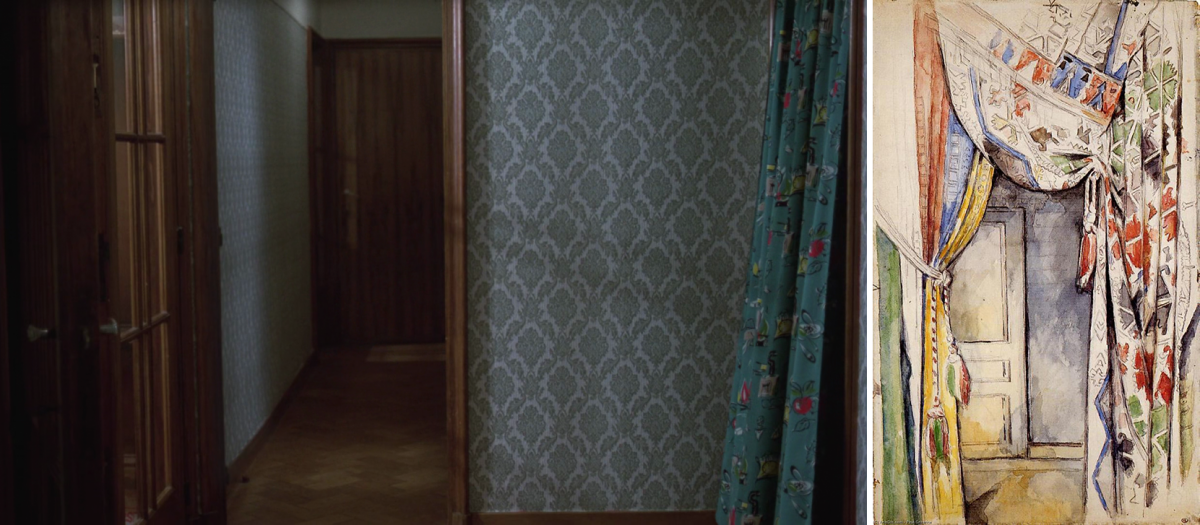 (4) Links: Jeanne Dielman, 23, quai du Commerce, 1080 Bruxelles (Chantal Akerman, 1975) (5) Rechts: Les rideaux (Paul Cézanne, 1885) (4) Links: Jeanne Dielman, 23, quai du Commerce, 1080 Bruxelles (Chantal Akerman, 1975) (5) Rechts: Les rideaux (Paul Cézanne, 1885)