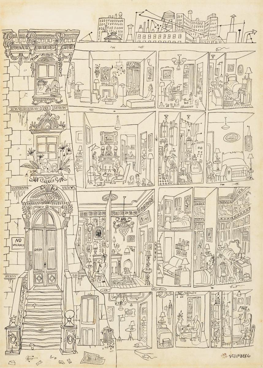 (2) No Vacancy (Saul Steinberg, 1952) (2) No Vacancy (Saul Steinberg, 1952)