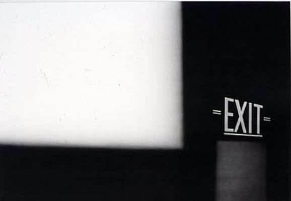 Ed Ruscha, Exit, 1990. Ed Ruscha, Exit, 1990.