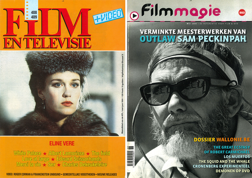 (7) Film en televisie, nr. 408 - 409 (mei-juni, 1991). (8) Filmmagie, nr. 563 (mei 2006). (7) Film en televisie, nr. 408 - 409 (mei-juni, 1991). (8) Filmmagie, nr. 563 (mei 2006).